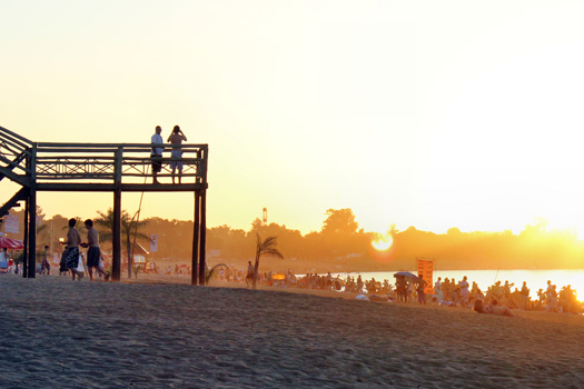 Atardecer en la playa