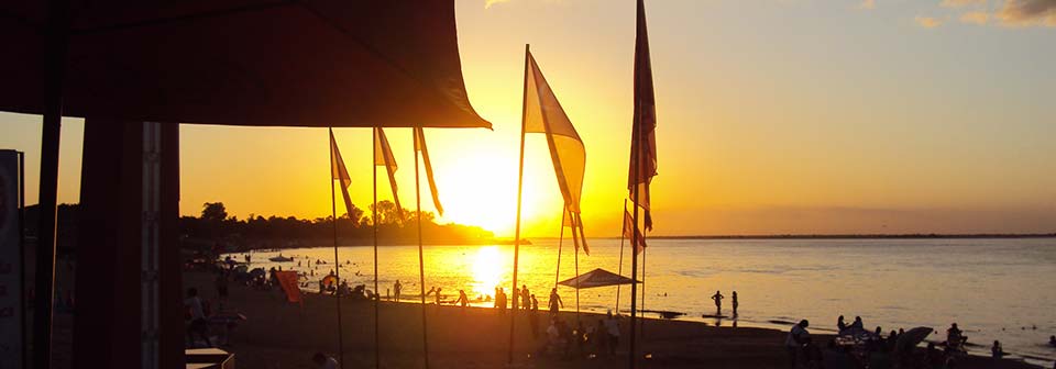 Atardecer en Paso de la Patria